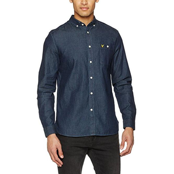 必备单品！LYLE & SCOTT Denim 男士牛仔衬衫