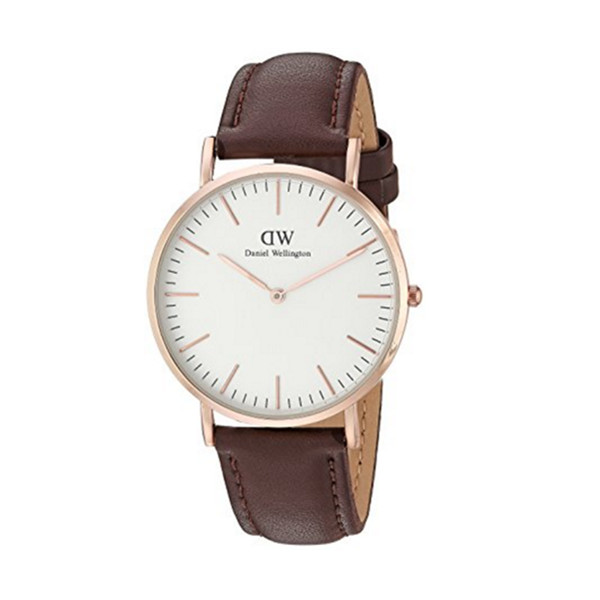 真皮表带！丹尼尔惠灵顿0507DW石英手表