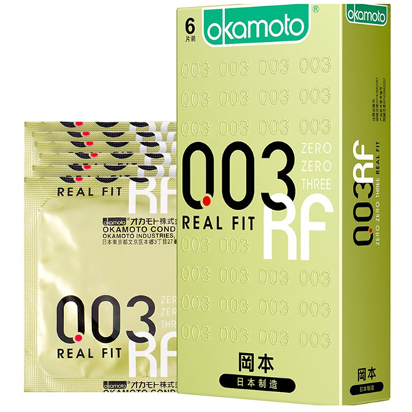 立体贴合！冈本避孕套超薄003黄金6片装