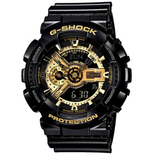 经典黑金！卡西欧G-SHOCK运动手表GA-110GB-1A
