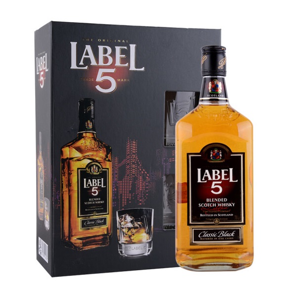 口感顺滑！雷堡5号 经典苏格兰威士忌礼盒装 700ml*2