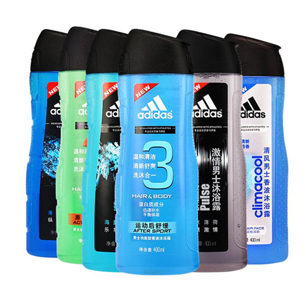 7款可选！阿迪达斯 洗发沐浴露 400ML