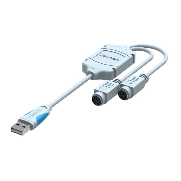 即插即用！威迅 USB转PS2转接头 VAS-C03-S