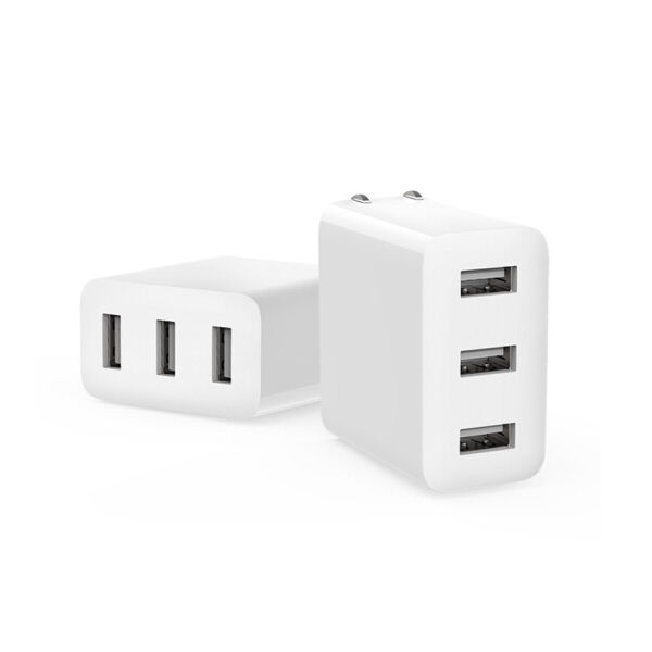 节能高效！青米 3口USB 15W 3A充电器