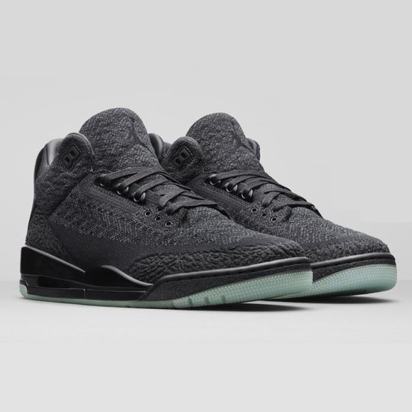 资讯：AJ  3  Flyknit“Black”本月发售！