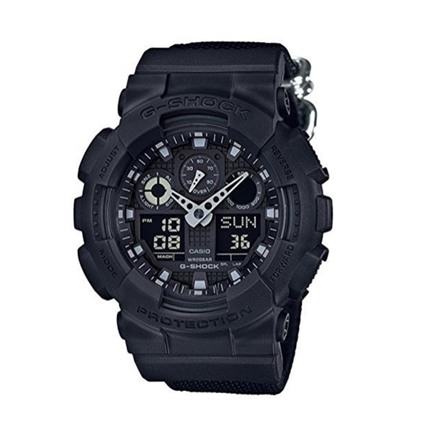 炫酷全黑！卡西欧 GA-100BBN-1A 男士手表