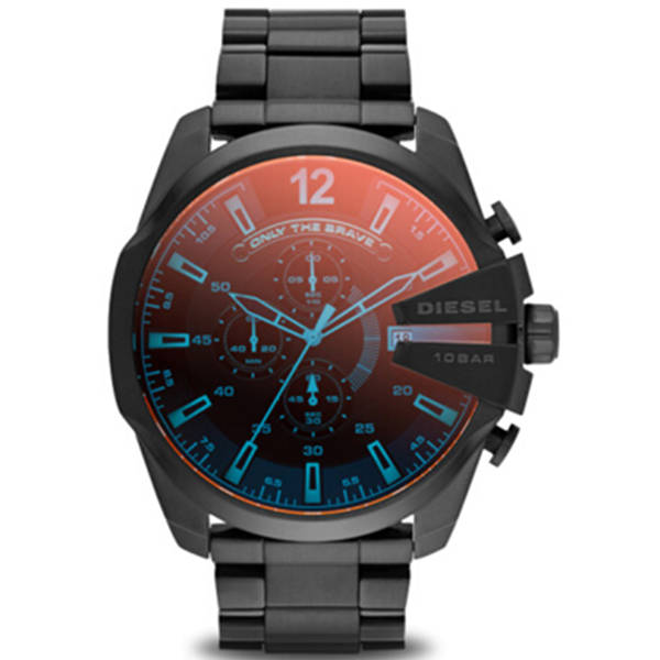 极光梦魇！迪赛偏光三眼计时手表DZ4318