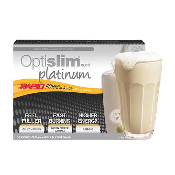 健康瘦身！Optislim代餐奶昔白金版香草味25g*21袋