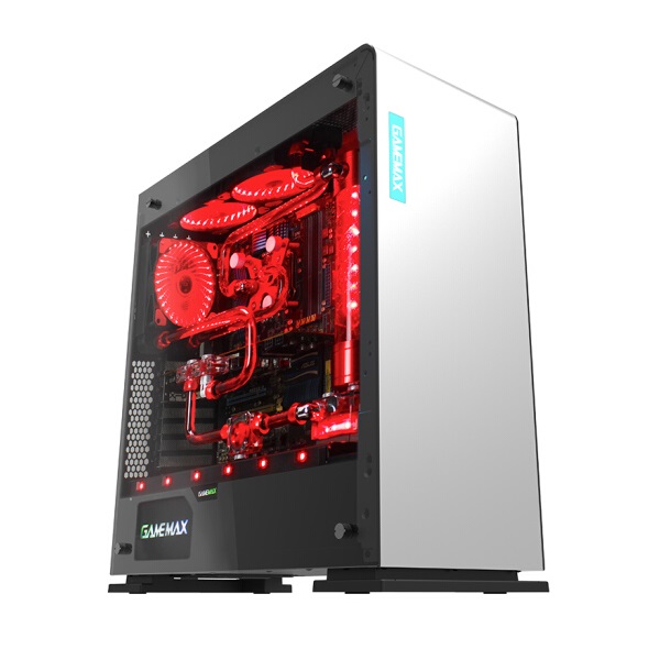 扎实用料！游戏帝国 M909白色 电竞机箱
