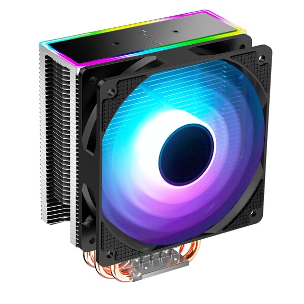 精致简约！乔思伯 CR-601七彩流光版 CPU散热器