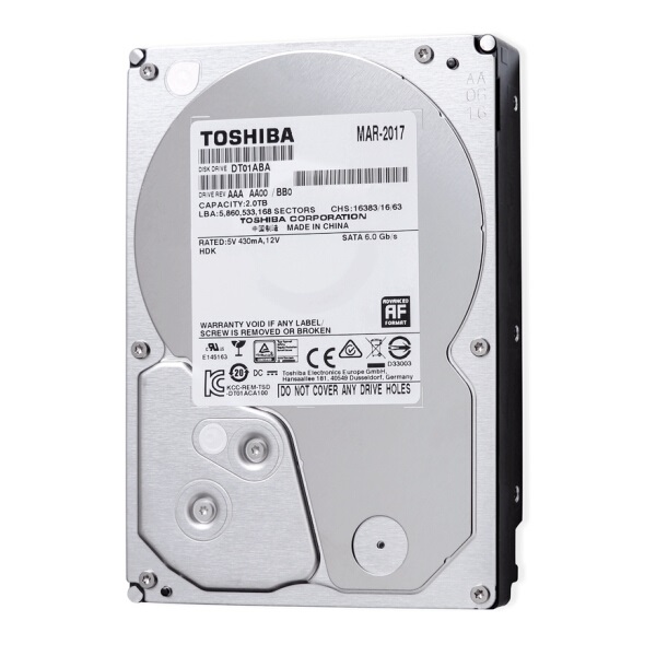 稳定兼容！东芝 2TB 监控级硬盘 DT01ABA200V