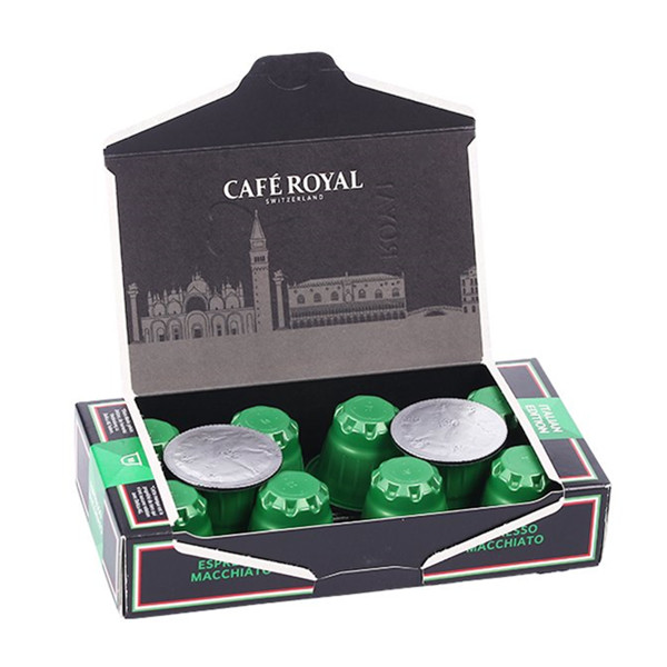 口感丰富！欧瑞家Café Royal黑糖玛奇朵浓缩咖啡10颗/盒