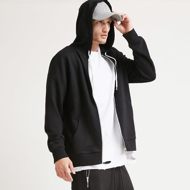 休闲百搭！Forever21 经典男士棉质连帽衫卫衣