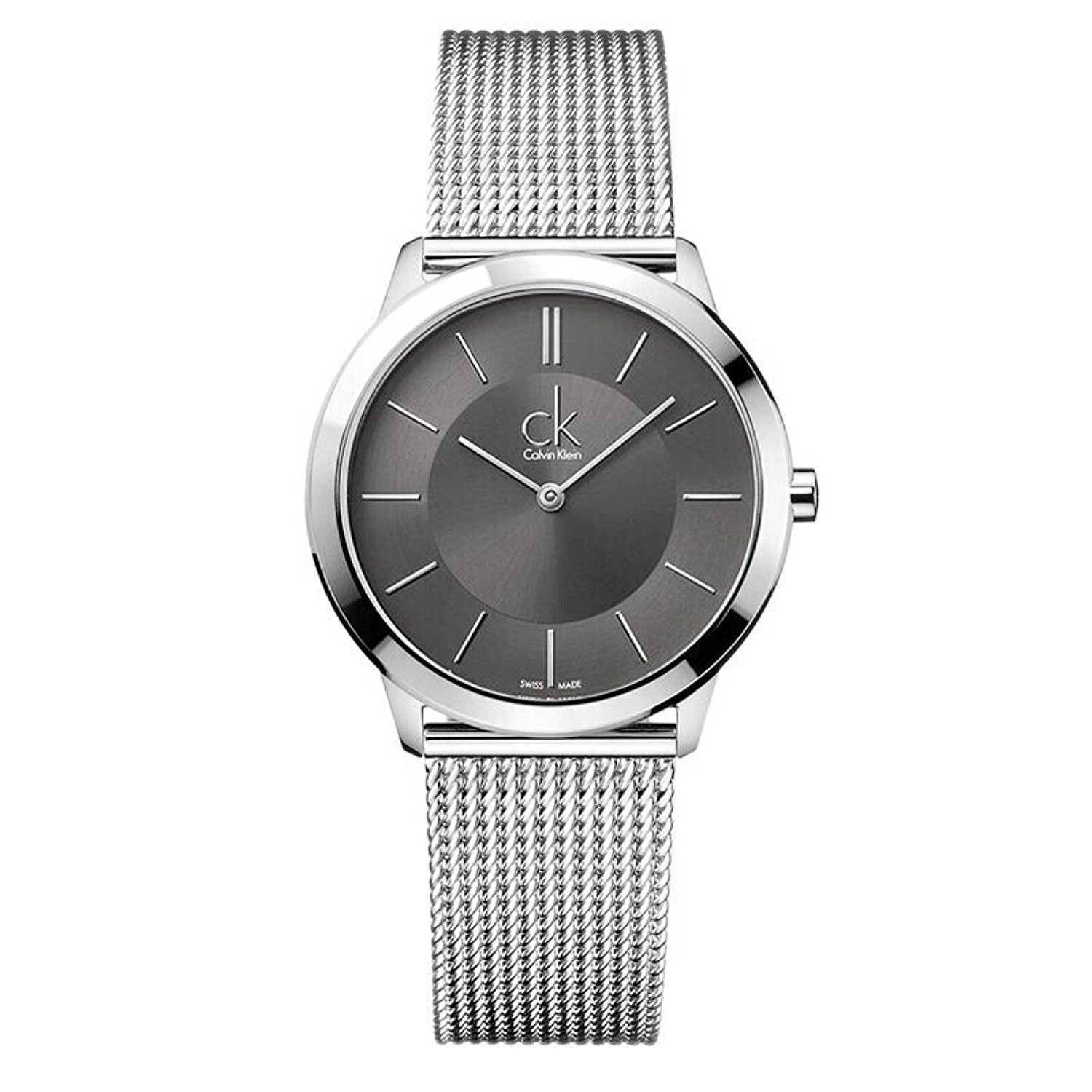 简约时尚！卡尔文克莱恩 石英手表 K3M22124