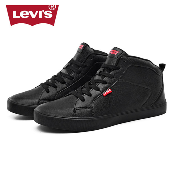 舒适透气！Levi's李维斯韩版男士板鞋潮流小黑鞋