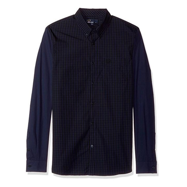 非常百搭！Fred Perry 男士 纯棉格子衬衫