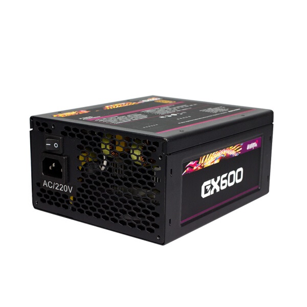 稳定耐用！游戏悍将 电脑电源额定600w GX600