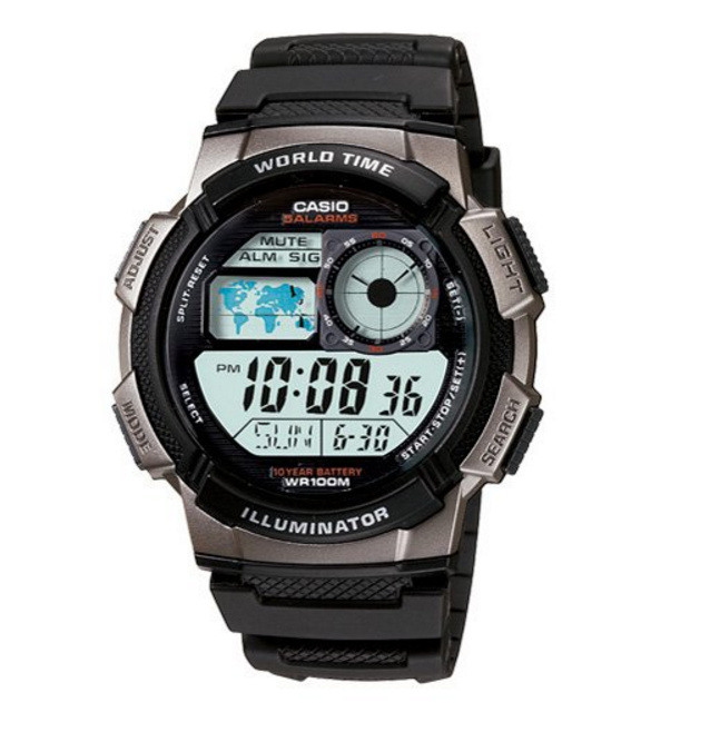 日本品牌！卡西欧石英男士手表AE-1000W-1B