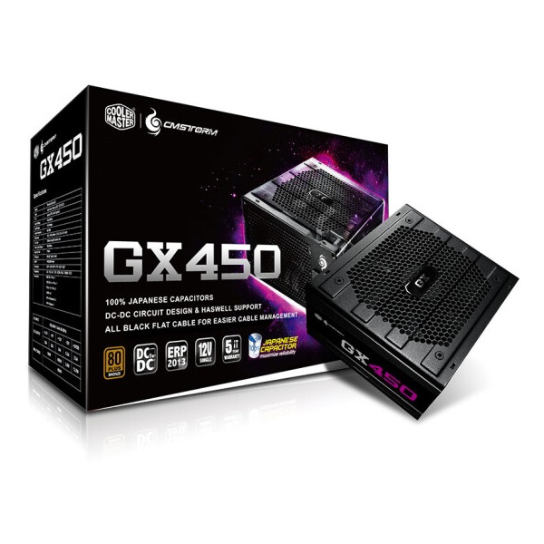 环保节能！酷冷至尊 额定450W GX450游戏电脑电源