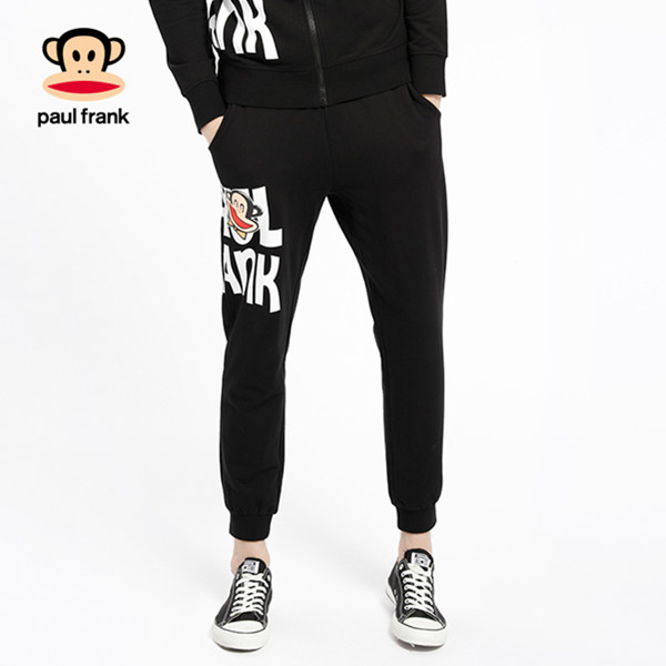 时尚舒适！Paul Frank/大嘴猴春季设计师款印花针织长裤