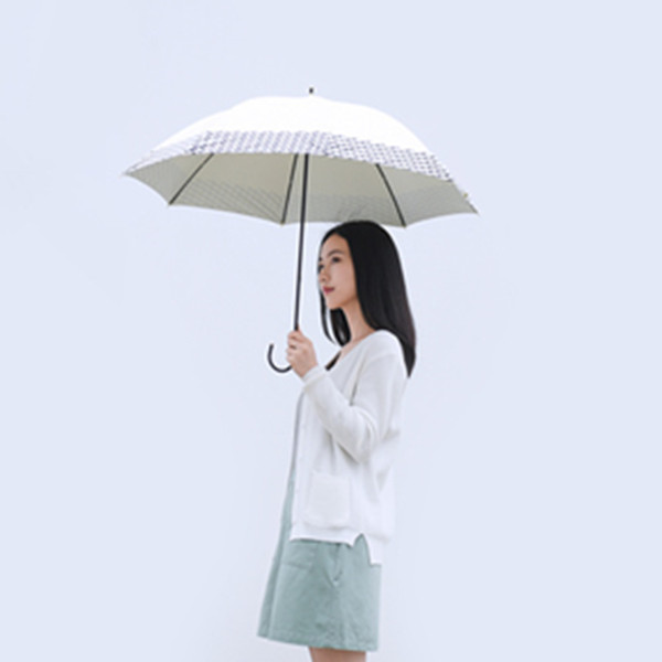 网易严选优雅大气色胶布长柄伞