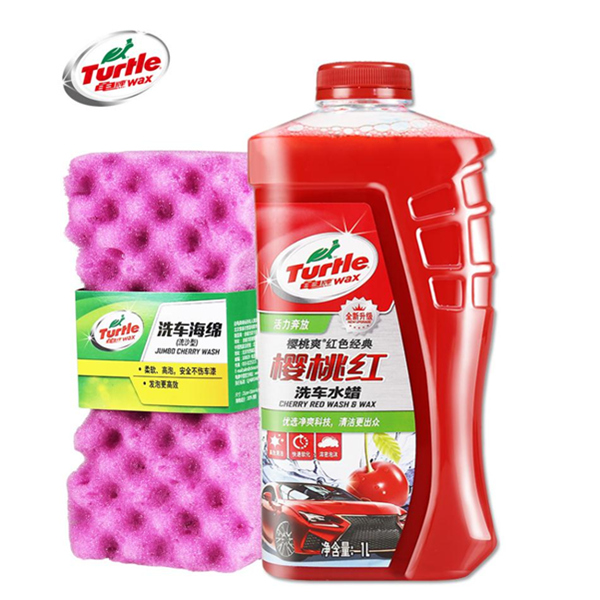 Turtle 龟牌 樱桃红水蜡洗车液 1L