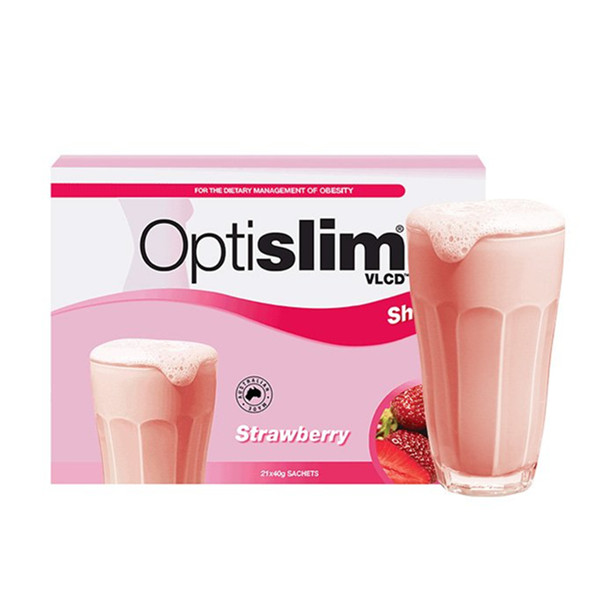 Optislim代餐奶昔代餐粉草莓味40g*21袋