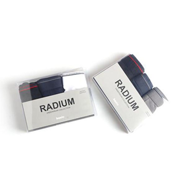 RADIUM 男士 纯色平角内裤