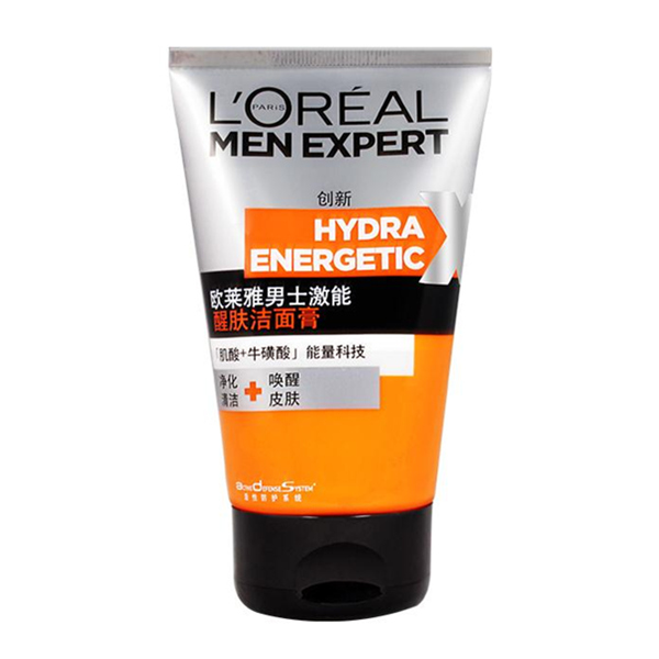 欧莱雅 男士激能醒肤洁面膏 100ml