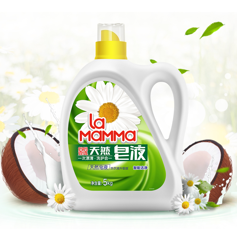 妈妈壹选 金装天然洗衣皂液洗护合一 5KG*2