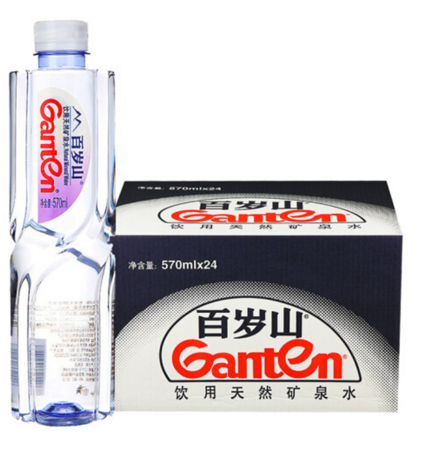 22点开始：百岁山矿泉水570ml*24瓶