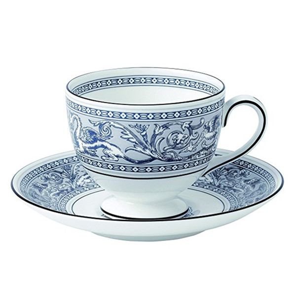 WEDGWOOD丝绸之路靛蓝白英式客杯礼盒装