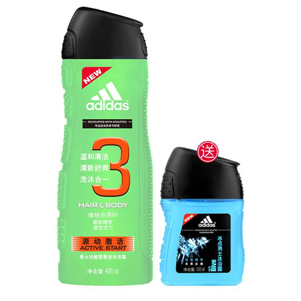 阿迪达斯 洗发水&沐浴露 400ML
