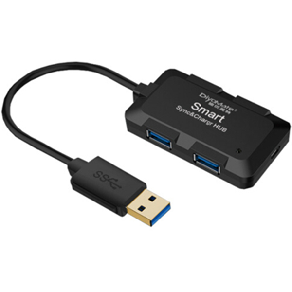 迪优美特USB3.0高速扩展4口HUB集线器