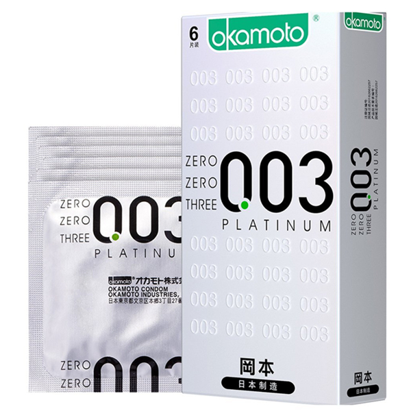 Okamoto冈本避孕套超薄003白金6片装