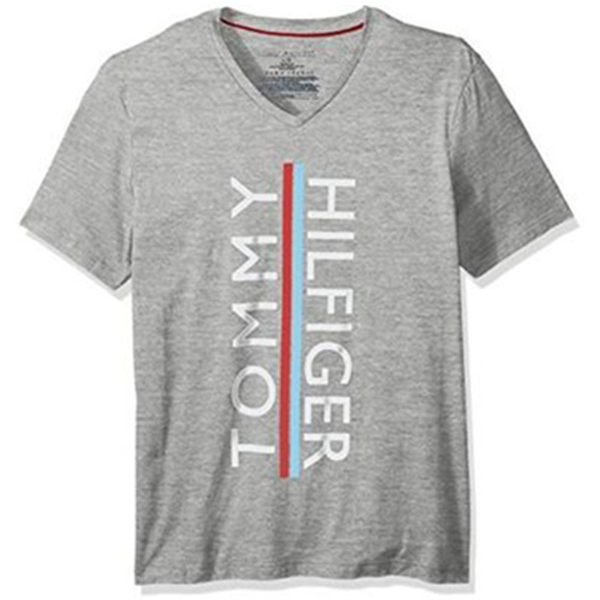 休閑大方！Tommy Hilfiger 男士V領(lǐng)T恤