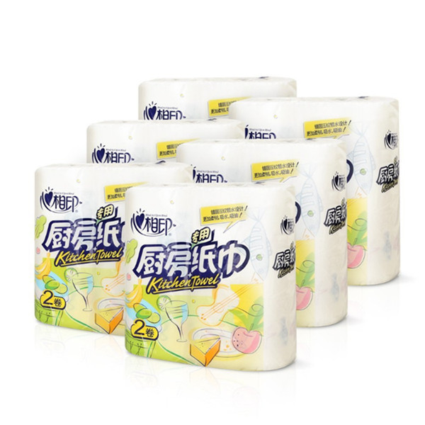 心相印卷纸厨房用纸系列长卷纸2卷*6提