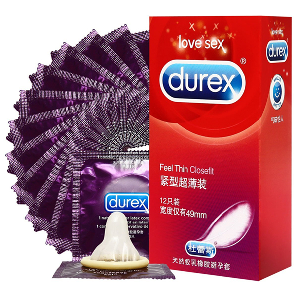 Durex杜蕾斯避孕套紧型超薄装12只