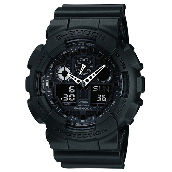 卡西欧G-SHOCK运动电子男表GA-100-1A1