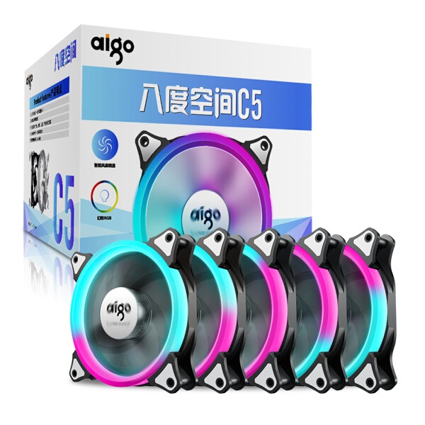 爱国者 八度空间C5套装 电脑机箱风扇