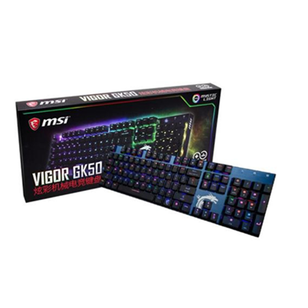 msi 微星 GK50 RGB 机械键盘 104键