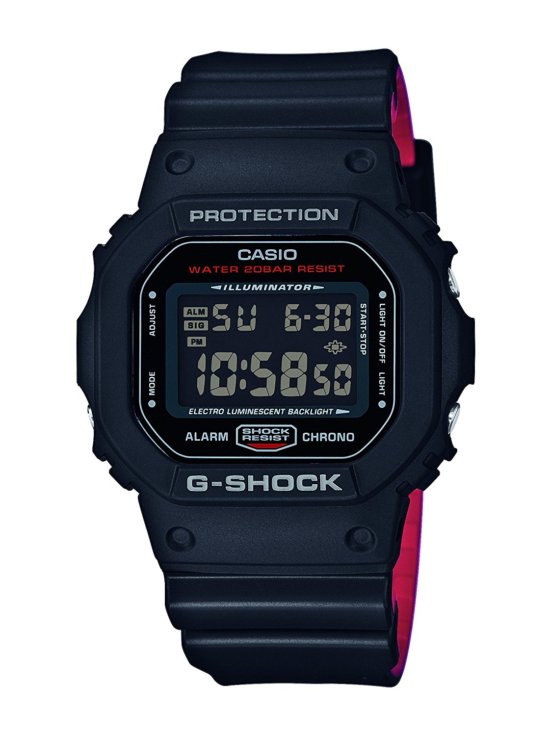 卡西欧 石英男士手表 DW-5600HR-1ER