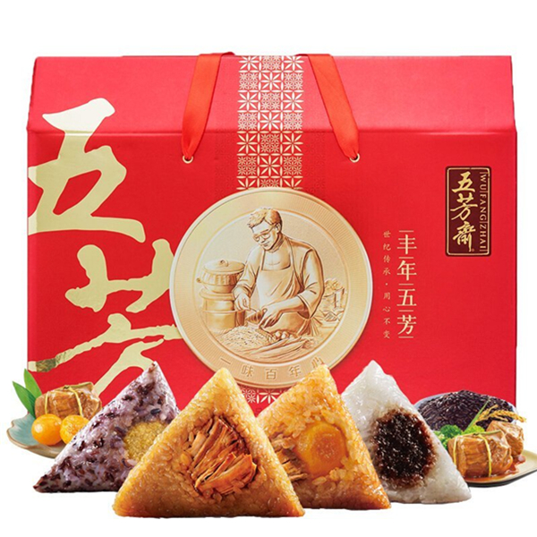 端午爆款：五芳斋丰年五芳粽子礼盒2400g