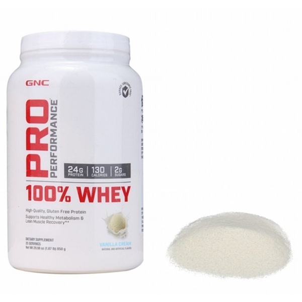 GNC健安喜乳清蛋白粉850g/桶香草味