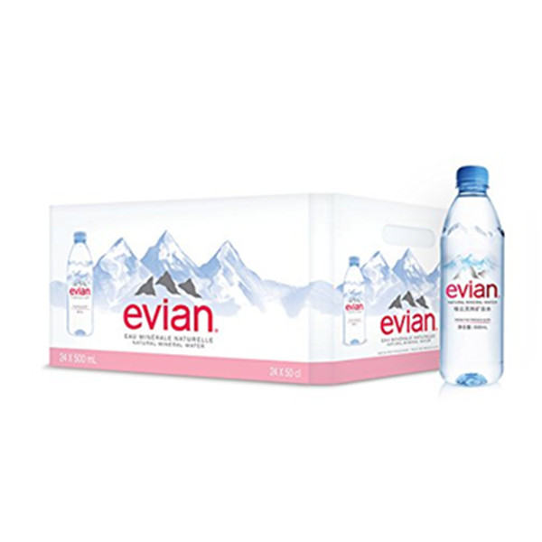 Evian依云天然矿泉水500ml*24(法国进口)