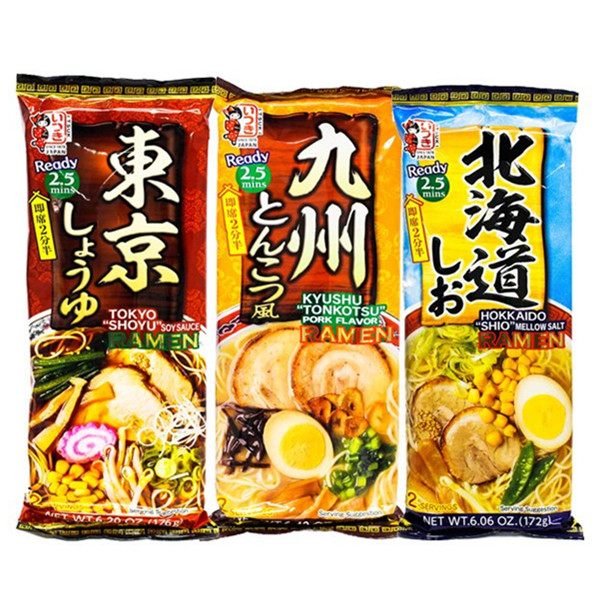 619好价：五木日本名店拉面风味3种风味3袋