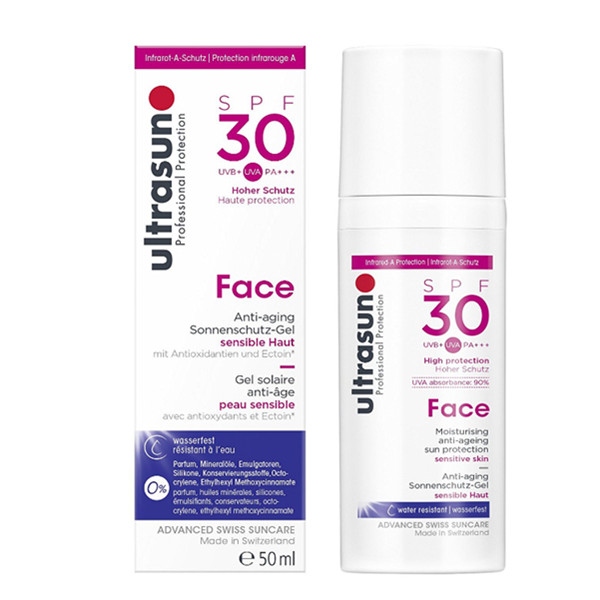 Ultrasun面部防晒凝胶SPF30 50毫升