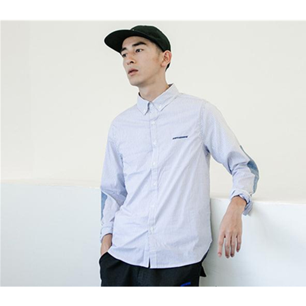 NOTHOMME 男款 清新文艺条纹衬衫
