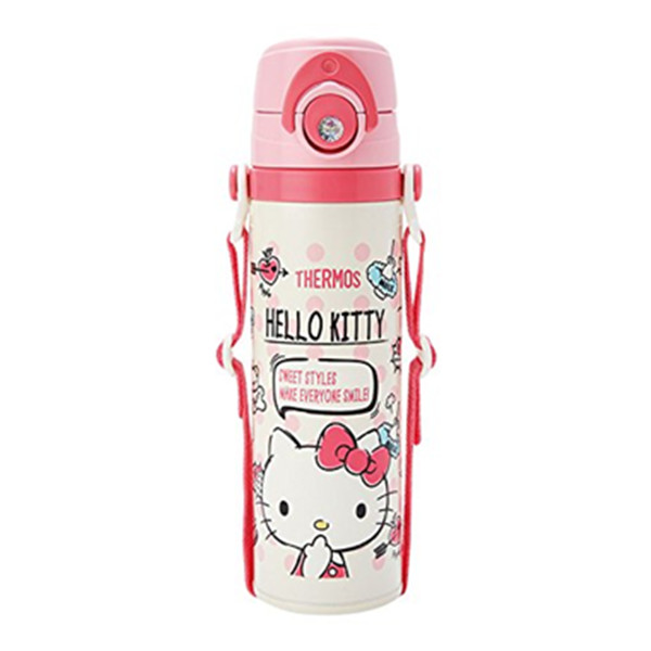 粉嫩配色！THERMOS hellokitty保冷运动水壶