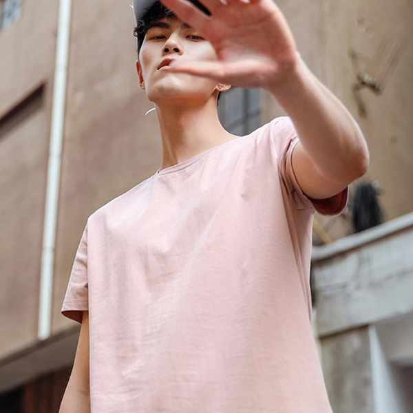 GLEMALL 男士 简约纯色T恤